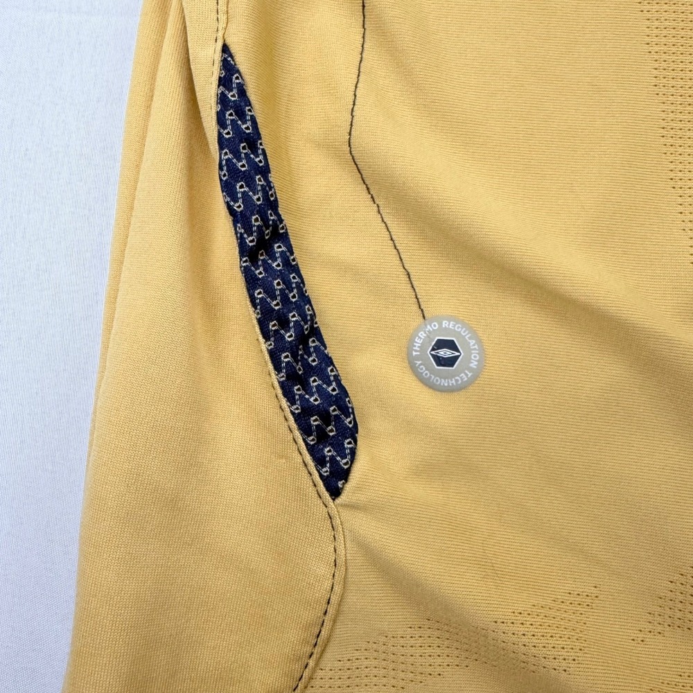 Umbro Everton Soccer Jersey Mens Small Yellow 2010-11 Away Chang Sponsor Kit - Picture 10 of 10